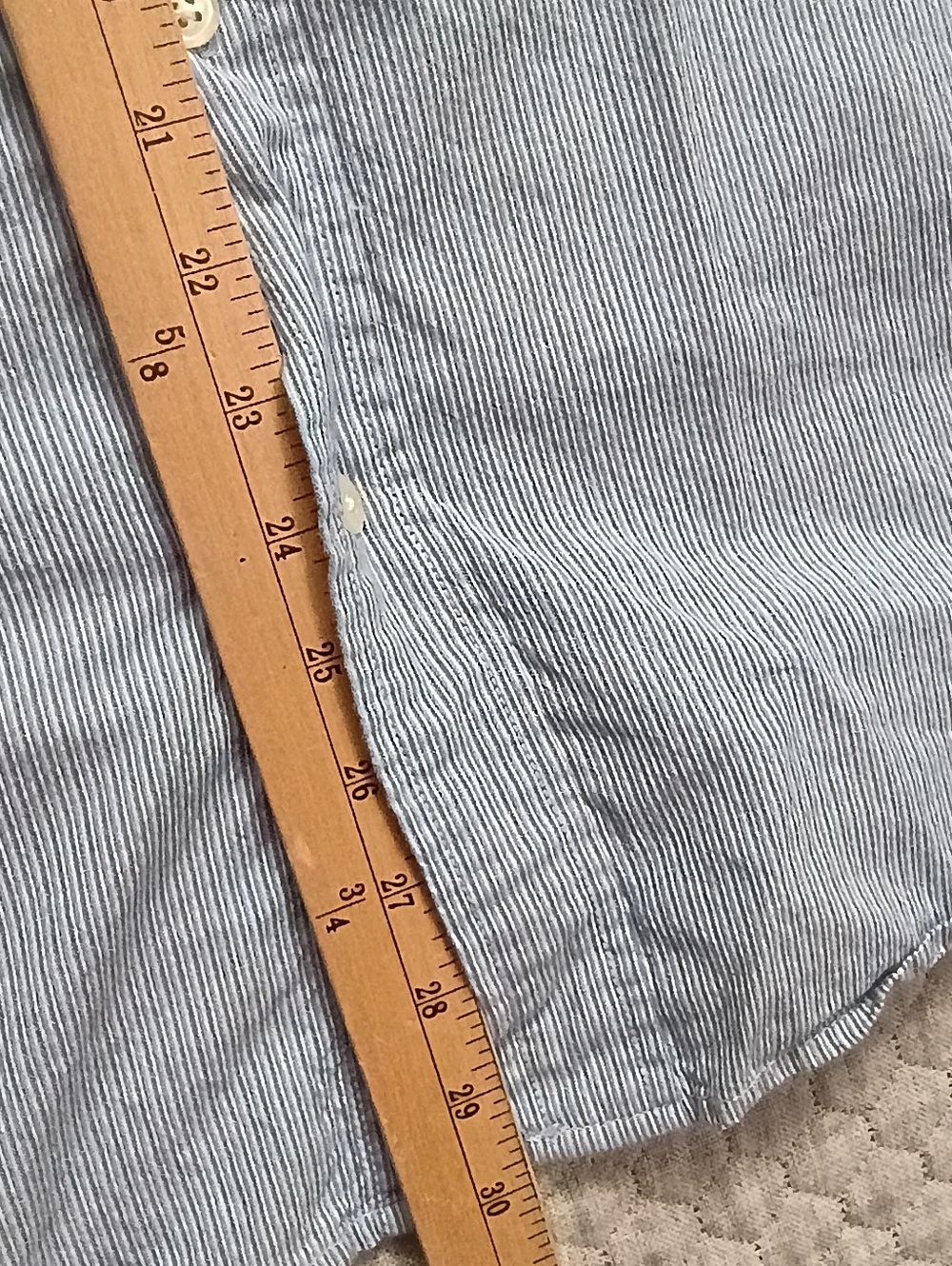 Nautica Button Down Shirt Men's Small Blue 100% Cotton - Picture 6 of 8